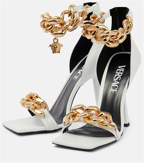 versace medusa chain real gold|versace medusa chain leather sandals.